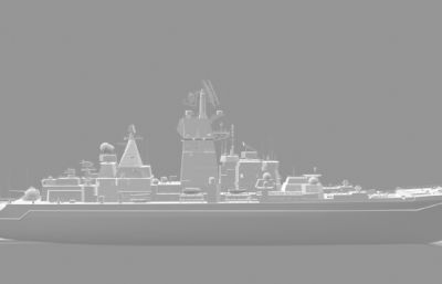 俄海军彼得大帝号巡洋舰3D模型OBJ,FBX,STL三种格式