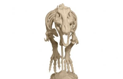 霸王龙骨架3D打印模型,19个STL文件
