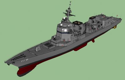 日本海上自卫队朝日级驱逐舰su模型