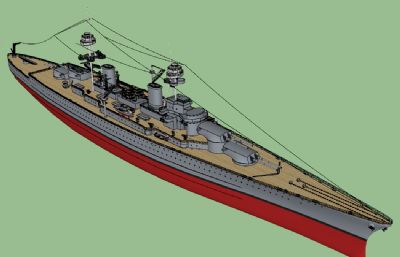 列克星敦级战列巡洋舰su模型