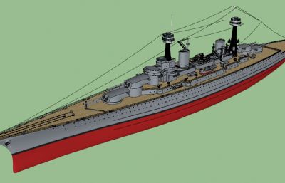 列克星敦级战列巡洋舰su模型