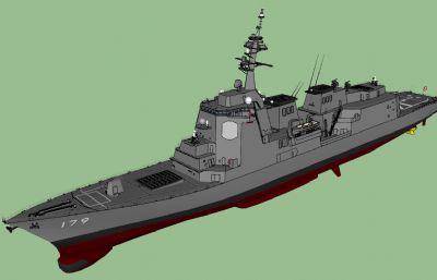 日本海上自卫队摩耶级驱逐舰su模型
