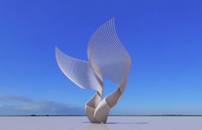 飞舞雕塑设计3D模型