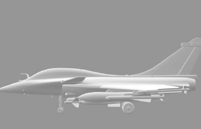 达索阵风战斗机3D模型,MAX,STL,SKP等多种格式