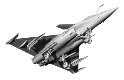 达索阵风战斗机3D模型,MAX,STL,SKP等多种格式