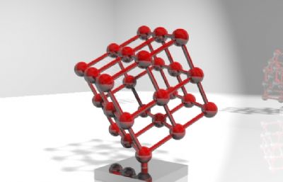 立方体晶格摆件3D模型