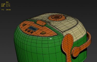 Q版电饭煲3D模型