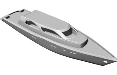 船,快艇STL格式模型