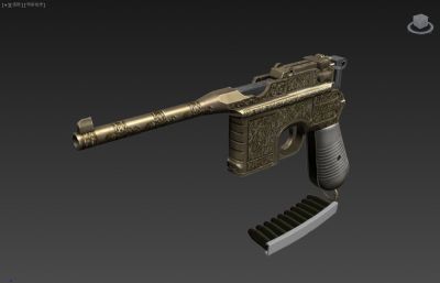 Mauser毛瑟C96外观游戏3D模型