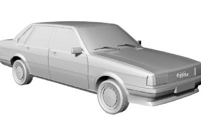 奥迪80经典款汽车STL格式模型