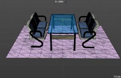 饭店餐饮店餐厅桌椅模型,C4D,OBJ格式+bip格式的渲染文件