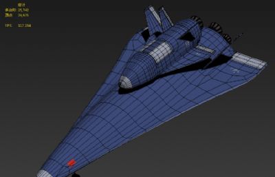 中国亚轨道无人运载飞机,中国太空旅行无人宇宙飞船道具3D模型