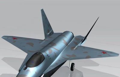 俄罗斯空军苏-75 checkmate战斗机3D模型