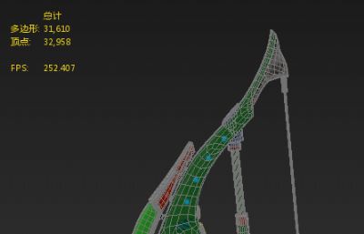 弓3D模型次世代高模