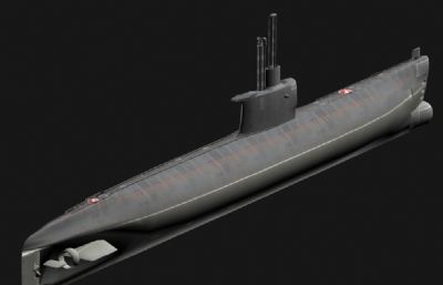 罗密欧号潜艇3D模型简模