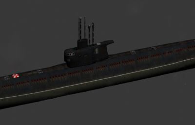 罗密欧号潜艇3D模型简模