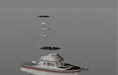 游艇,渔船船只C4D模型素模