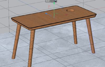 桌子,茶桌3D模型,C4D,OBJ格式