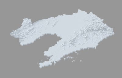 辽宁三维地图,辽宁3d地图,辽宁省山脉地形地图3D模型
