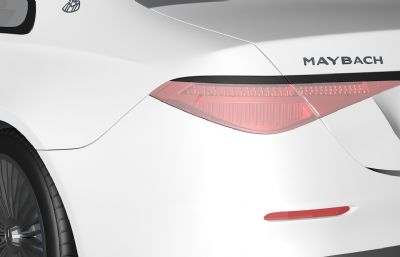 2021款S-class Maybach奔驰迈巴赫汽车C4D模型