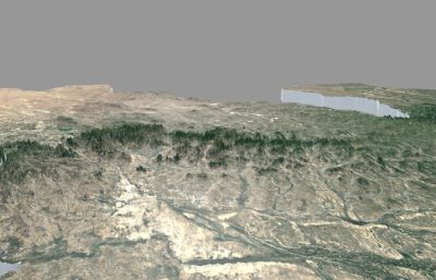 内蒙古三维地图内蒙古自治区山脉地形地图3D模型