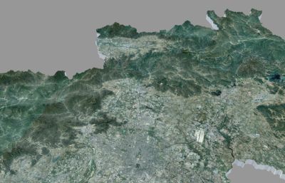 北京三维地图,北京市地势地形地图3D模型(网盘下载)