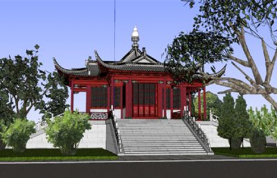 舍利神殿,寺庙su模型