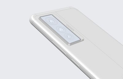 VIVO X70手机 3D渲染模型(ksp+stp素模源文件),keyshot10渲染