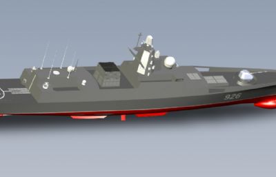俄罗斯22350型护卫舰STEP格式模型