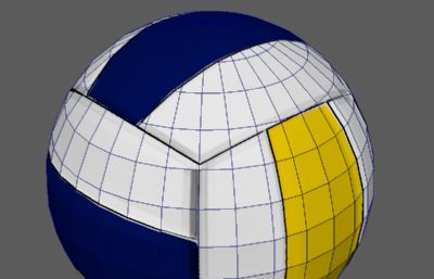排球maya模型简模,max,mb,obj格式,max文件带排球沿轨道下落滚动运动