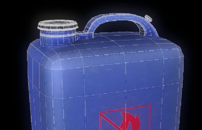 塑料液体桶,容器3D模型