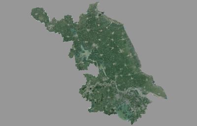 江苏3d地图,江苏省地形地势地图3D模型