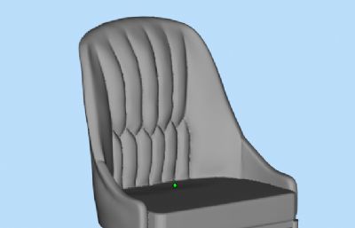 皮质椅子,餐椅3D模型,OBJ格式