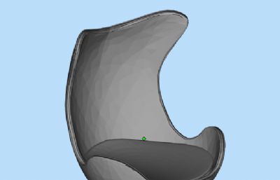 蛋壳椅,办公椅3D模型,OBJ格式