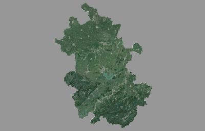 安徽省3d地图,安徽地形图3D模型