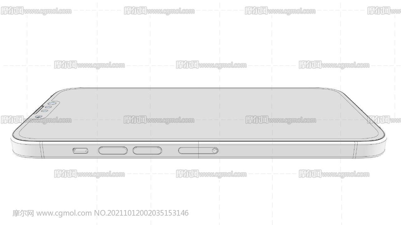 iPhone 13 Pro max手机 3D渲染模型(ksp+stp素模源文件),keyshot10渲染