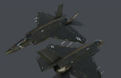 F35战斗机,F-35战斗机3D模型,MAX,FBX,OBJ等格式