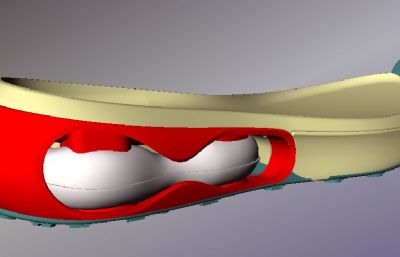 rb+eva+tpu+air材质运动鞋鞋底3D模型