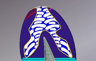 eva+tpr材质鞋底3D模型