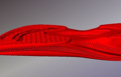 eva材质跑鞋鞋底3D模型
