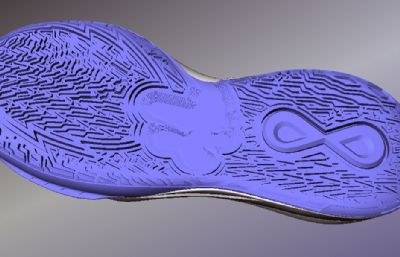 rb+eva跑鞋鞋底3D模型