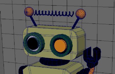 机器人maya卡通模型
