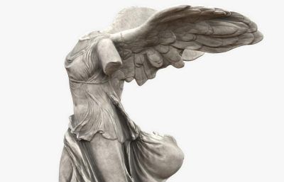 胜利女神,天使雕塑,自由之翼3D模型