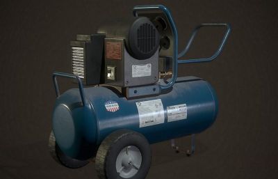 空气压缩机,高压空气压缩机3D模型
