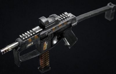 SMG突击步枪外观玩具3D模型