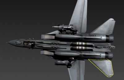 F14雄猫战斗机,F-14战斗机3D模型,MAX,obj格式+MB格式素模