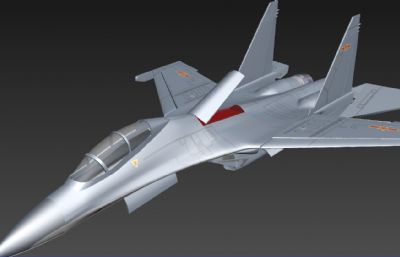 歼16战斗机,双座战斗机,教练机3D模型
