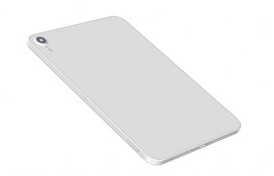 2021款iPad mini6平板电脑3D模型(ksp+stp素模源文件),keyshot10渲染