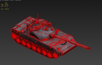 反坦克榴弹炮,反坦克炮3D模型