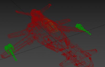 次世代科幻太空战舰3D模型,PBR材质